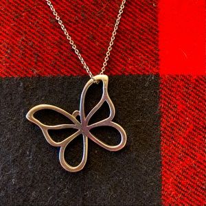Tiffany’s Butterfly Pendant Necklace